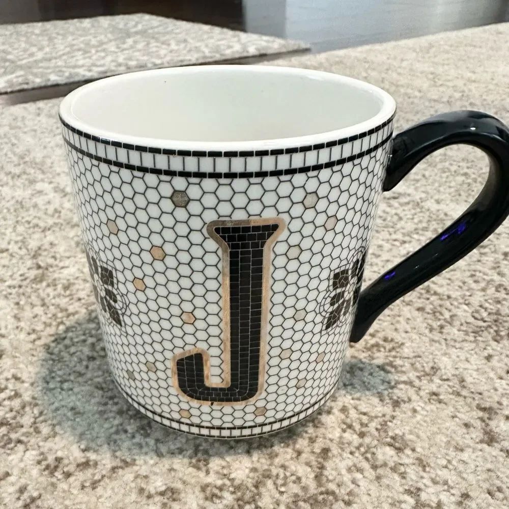 Anthropologie Mosaic โJโ BistroโMug